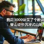 我花3000块买了个教训：登山徒步沉浸式山地负离子定制到底值不值？