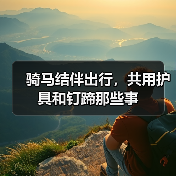 骑马结伴出行,共用护具和钉蹄那些事(图4) 骑马结伴出行,共用护具和钉蹄那些事(图4)