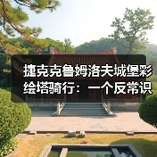 捷克克鲁姆洛夫城堡彩绘塔骑行:一个反常识的旅行效率观察(图3) 捷克克鲁姆洛夫城堡彩绘塔骑行:一个反常识的旅行效率观察(图3)