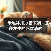 米堆冰川冰舌末端：正在发生的冰雪消融（图2）