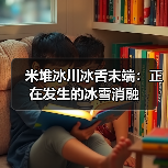 米堆冰川冰舌末端：正在发生的冰雪消融（图4）