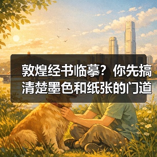 敦煌经书临摹？你先搞清楚墨色和纸张的门道再说（图1）