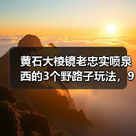 黄石大棱镜老忠实喷泉西的3个野路子玩法,90%的攻略不会告诉你(图4) 黄石大棱镜老忠实喷泉西的3个野路子玩法,90%的攻略不会告诉你(图4)