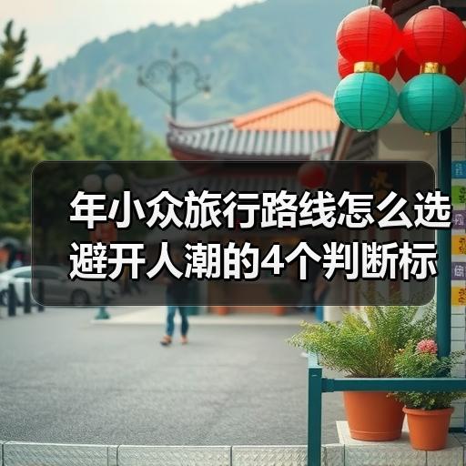 年小众旅行路线怎么选 避开人潮的4个判断标准